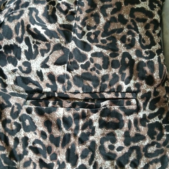 Leopard print 3/4 sleeve blazer - Picture 3 of 6